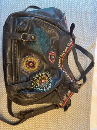 Bolso Desigual Mandala Marrón Multicolor