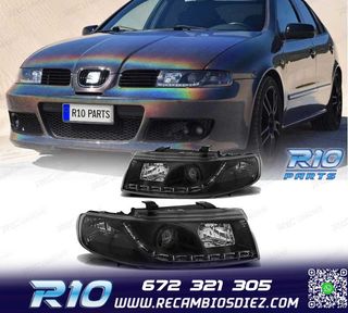 FAROS SEAT LEON 1M LUZ DIURNA FONDO NEGRO 99-05