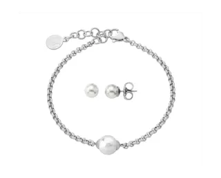 Conjunto pulsera y pendientes Majorica