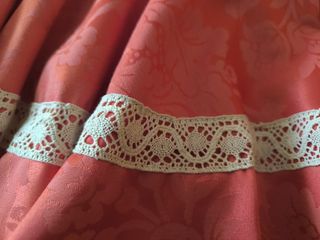 Vestido Flamenco Canastero  coral Encaje bolillos