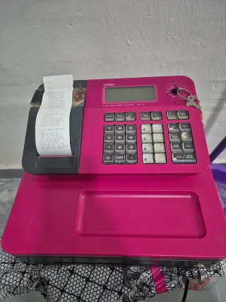 Caja Registradora Casio Rosa