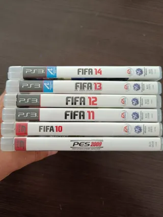 Juegos PS3 FIFA y PES (Lote)