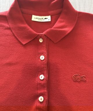 Vestido Lacoste Rojo Talla 36