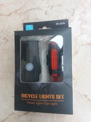 Luces LED Bici Recargables Delantera y Trasera