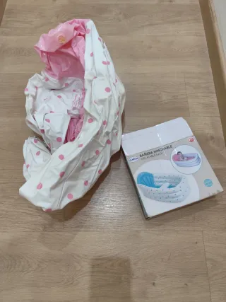 Bañera hinchable bebé para viajes