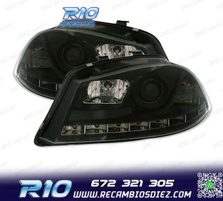 FAROS PARA SEAT IBIZA Y CORDOBA 6L 02-08 LUZ DIURNA LED FOND