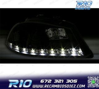 FAROS PARA SEAT IBIZA Y CORDOBA 6L 02-08 LUZ DIURNA LED FOND