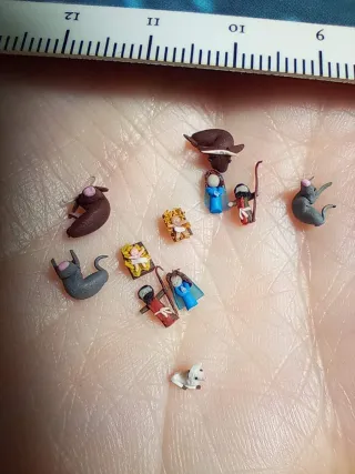 Presepe in miniatura in vasetto di vetro