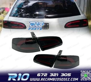 PILOTOS SEAT IBIZA 6L 02-08 CARDNA LIGHTBAR FONDO NEGRO