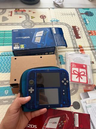 Nintendo 2DS Azul transparente 