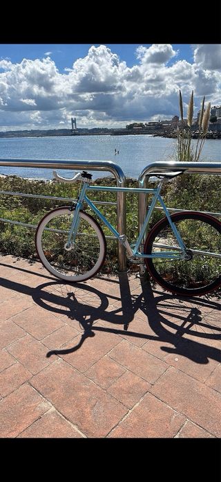 Bicicleta Fixie Azul