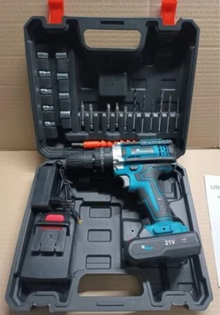Taladro percutor a batería atornillador eléctrico