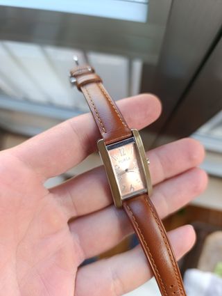 Reloj Furla Correa Marrón y Esfera Dorada