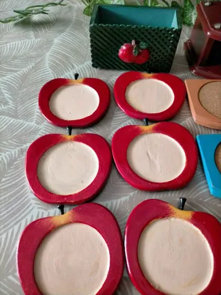 Posavasos Vintage Apple y Cuadrados