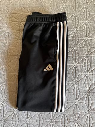 Pantalón Adidas Negro Rayas Blancas