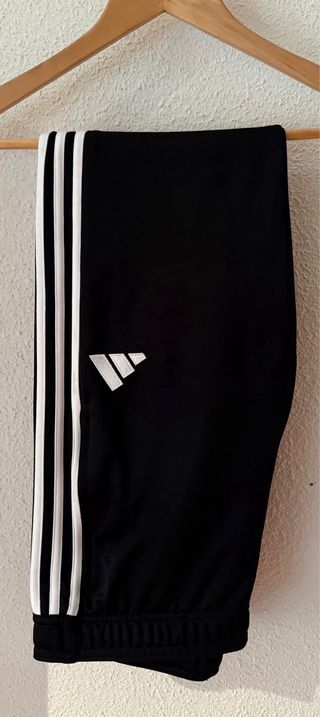 Pantalón Adidas Negro Rayas Blancas