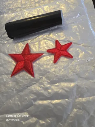 2 Patches Estrela Vermelha