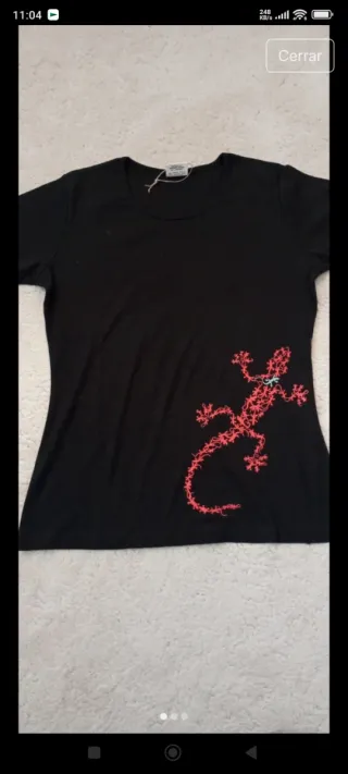 Camiseta negra Nueva XL