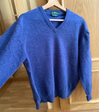 Jersey Lana Cordero Alan Paine Azul Hombre