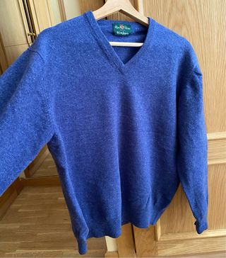 Jersey Lana Cordero Alan Paine Azul Hombre