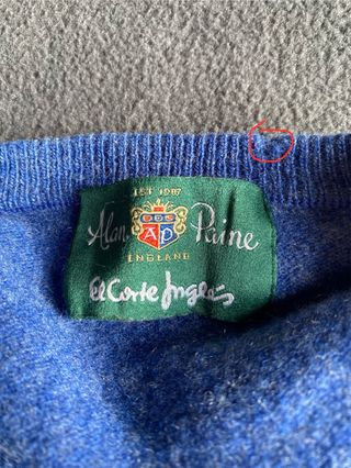 Jersey Lana Cordero Alan Paine Azul Hombre