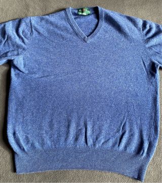 Jersey Lana Cordero Alan Paine Azul Hombre