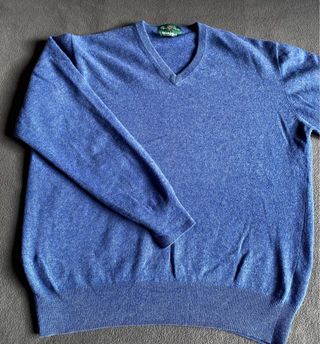 Jersey Lana Cordero Alan Paine Azul Hombre