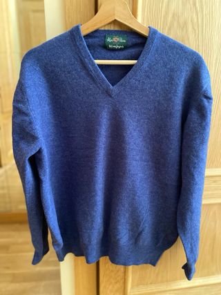 Jersey Lana Cordero Alan Paine Azul Hombre