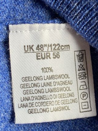 Jersey Lana Cordero Alan Paine Azul Hombre