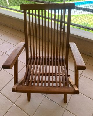 Sedie pieghevoli in teak