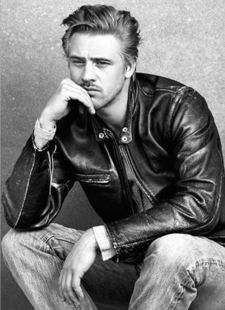 Chaqueta de cuero Diesel Timeless Negra