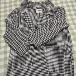 Chaqueta Vichy Pull&Bear larga 