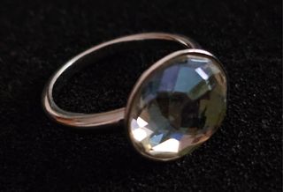Anillo Swarovski Cristal Transparente con  reflejo