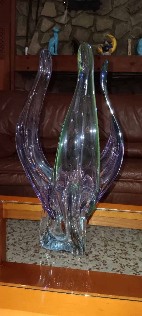 Jarrón de cristal moderno