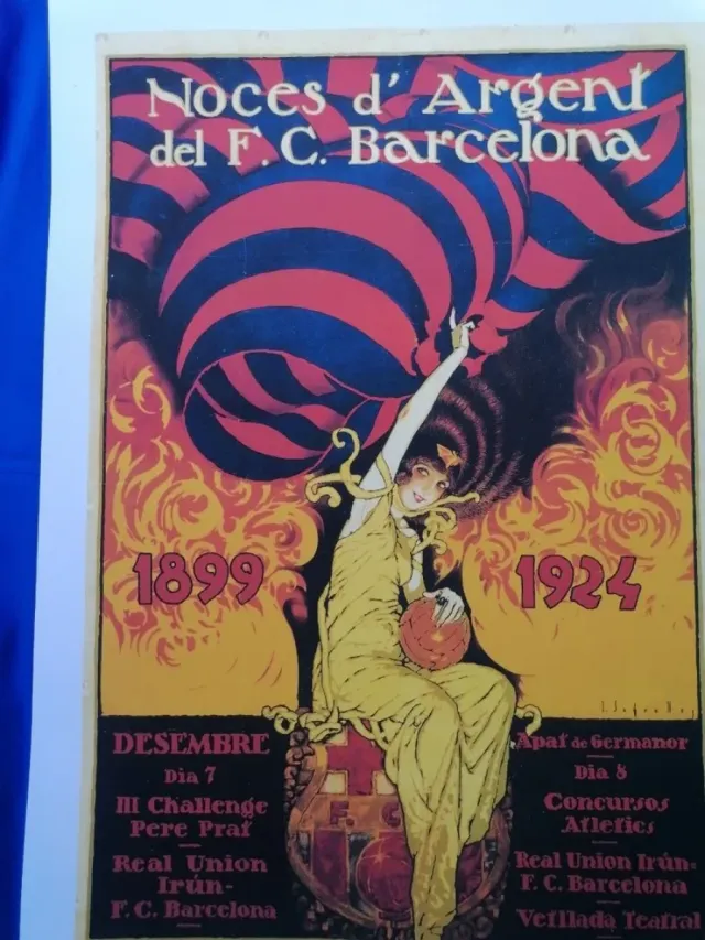 ARTE. F. C. BARCELONA. CARTEL. SEGRELLES