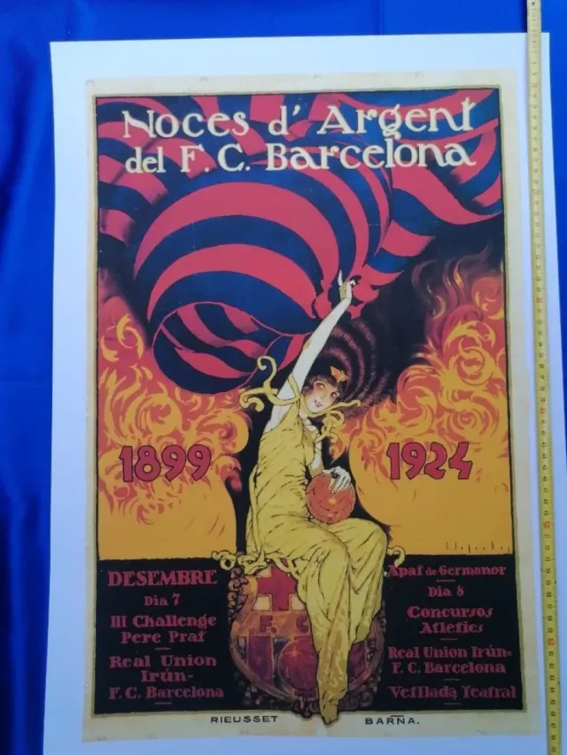 ARTE. F. C. BARCELONA. CARTEL. SEGRELLES