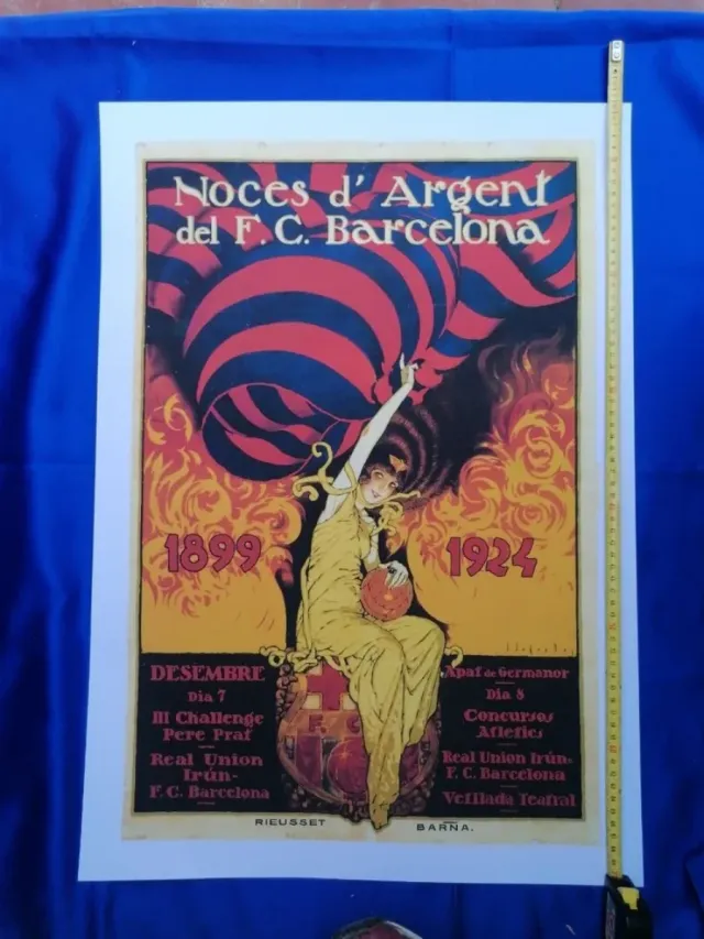 ARTE. F. C. BARCELONA. CARTEL. SEGRELLES