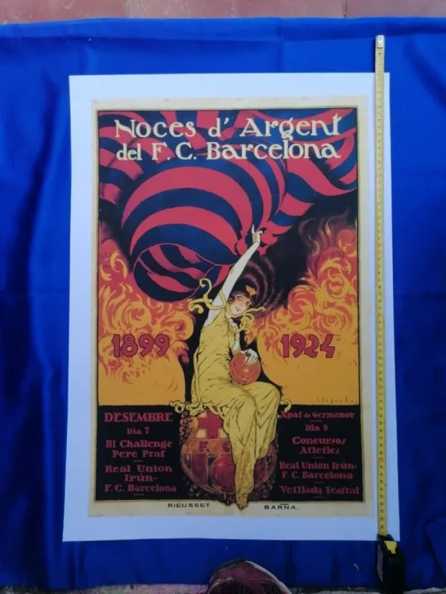 ARTE. F. C. BARCELONA. CARTEL. SEGRELLES