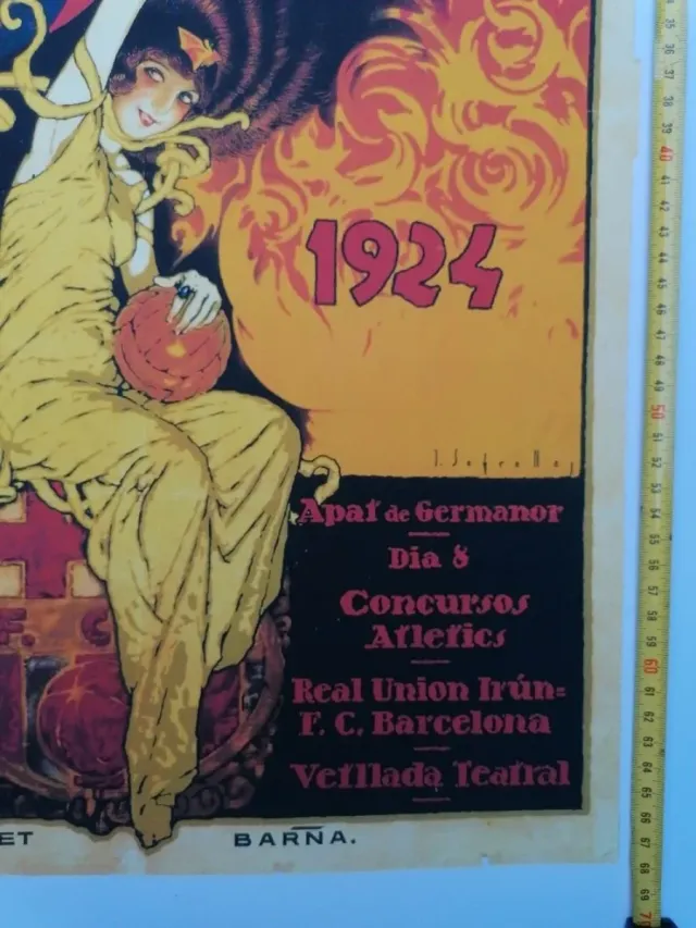 ARTE. F. C. BARCELONA. CARTEL. SEGRELLES