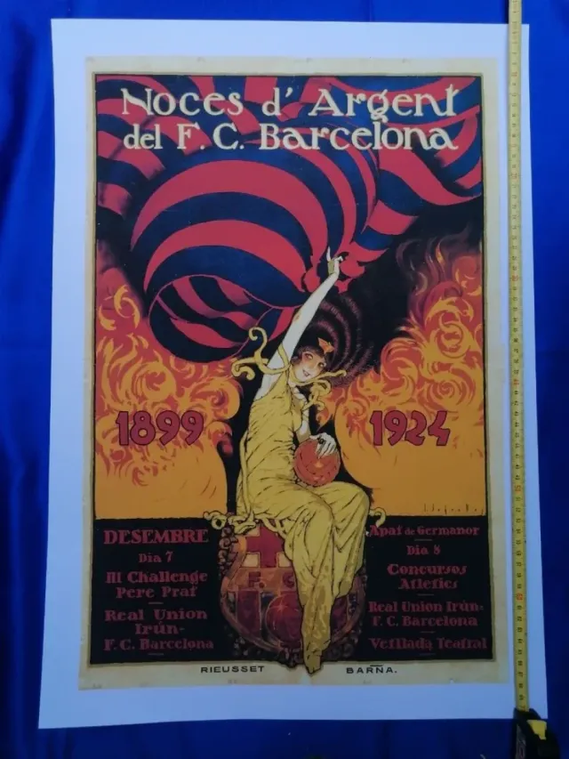 ARTE. F. C. BARCELONA. CARTEL. SEGRELLES