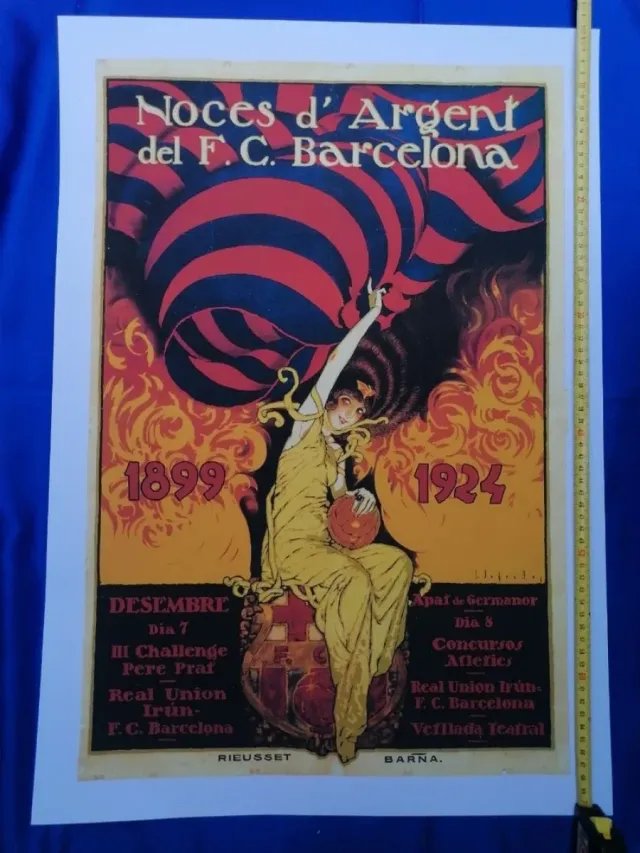 ARTE. F. C. BARCELONA. CARTEL. SEGRELLES
