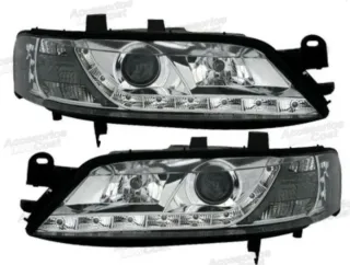 FAROS CON LUZ DIURNA LED Y LUPA PARA OPEL VECTRA B