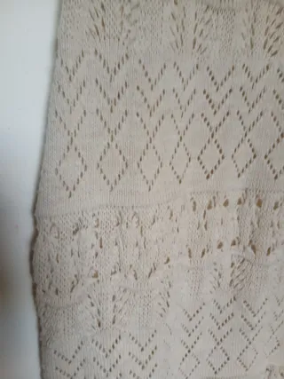 Abito lana beige traforato tg s M 