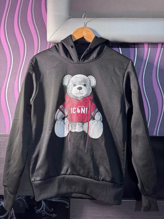 Sudadera negra con oso ICON