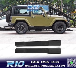 ESTRIBERAS ESTRIBOS JEEP WRANGLER 2P 07-17 NEGRO