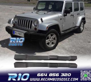 ESTRIBERAS ESTRIBOS JEEP WRANGLER 4P 07-17 NEGRO