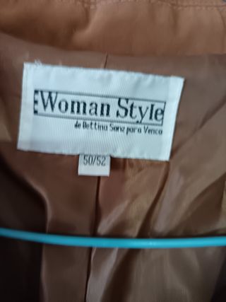 Chaqueta de ante Woman Style marrón