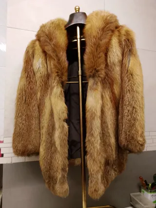 Abrigo de piel de zorro