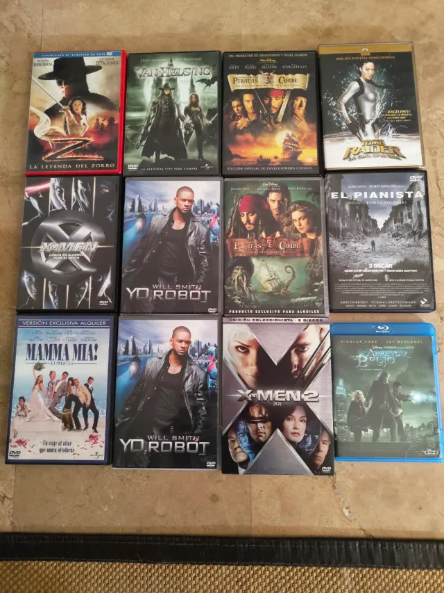 Lote 12 Películas DVD y Blu-ray