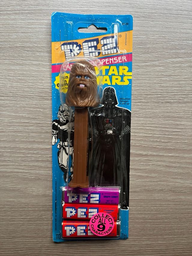 PEZ Star Wars 1997 C-3PO, Darth Vader, Chewbacca